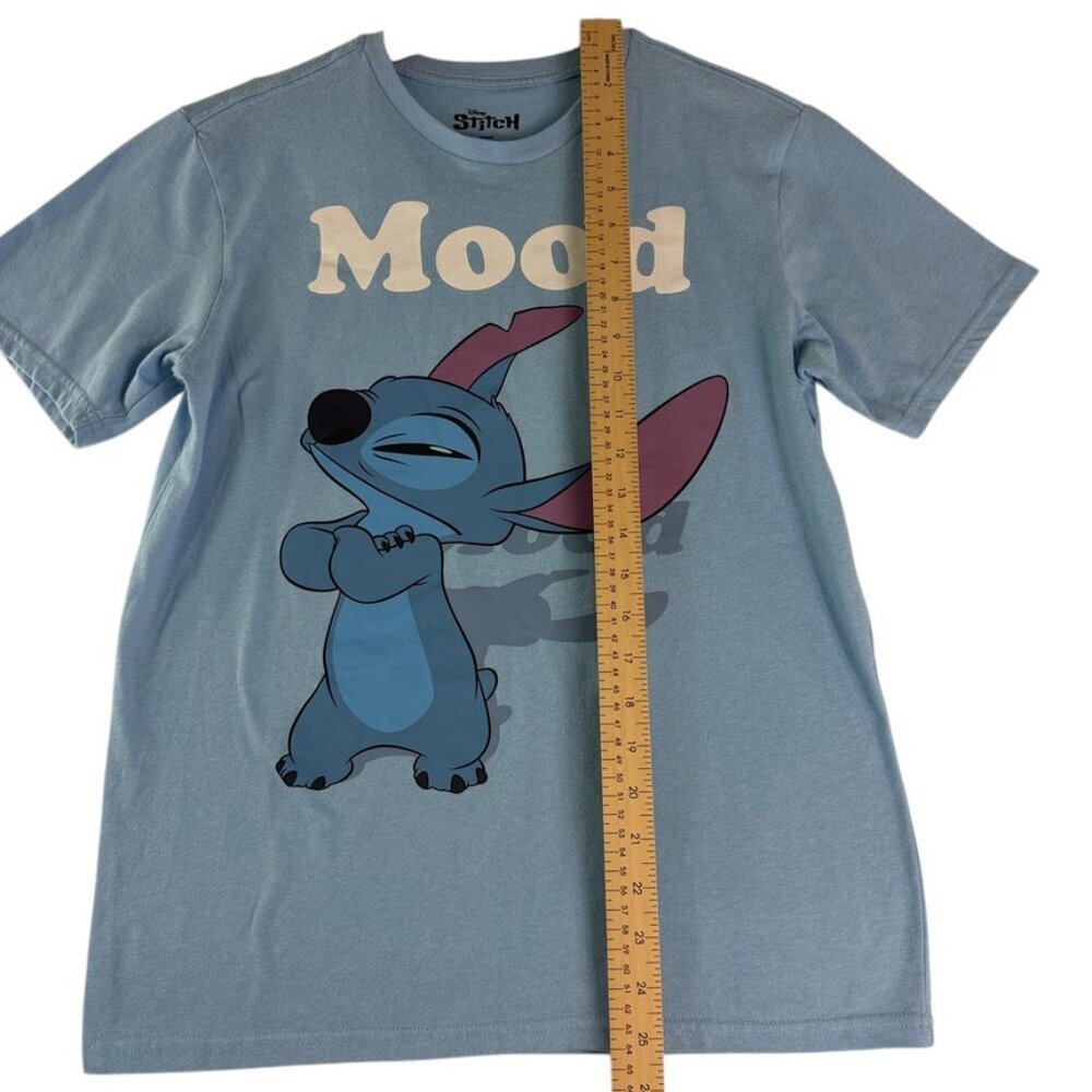 Disney Stitch Mood Kids T-Shirt XL 14/16 Blue Graphic Tee Unisex Boys Girls - Picture 5 of 7